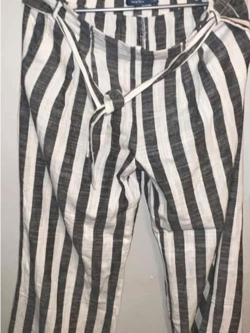 Indigo Rein Black and White Striped Wide Leg Pants